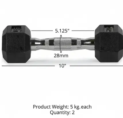 dumbbell metis 5kg rubber.webp