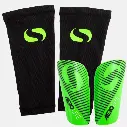 FB Shin Guards Sondico Aerolite Green, Black Slips.webp