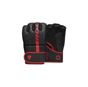 boxing grappling gloves RDX PF1 red and black.webp