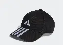 Cap Adidas Baseball 3 Stripes Black White .webp