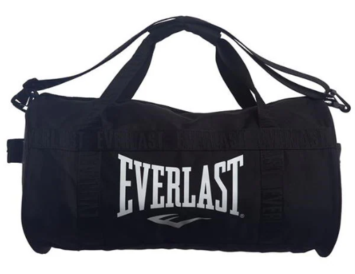 Everlast Barrel Gym Bag Black/White