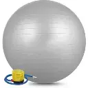 exercise ball with pump grey.webp