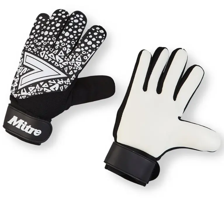 gk glove mitre black, white.webp