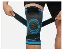 knee brace adjustable blk blue.webp