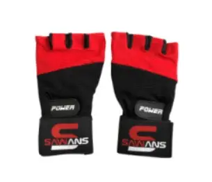 Workout Gloves Sawans red Black With Strap.png.webp