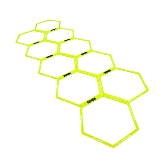 Hexagon Agility Rings Fluo Green.webp