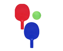 Plastic Paddle Set 2xBats + 1xBall Small