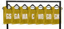 Ziland Netball Bibs Adult Amber Large
