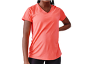 Ladies Workout Sleeved Top Coral Xlarge