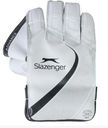 Slazenger Advance Wicket Keeping Gloves White|Black Youth