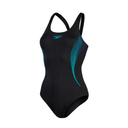 Ladies One Piece Speedo Boyleg Black|Blue|Aqua Size Medium