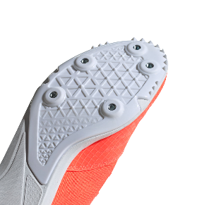 Adidas Distancestar Running Spike Shoes Orange|Silver   US10.5 