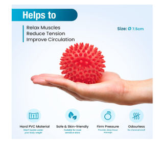 Spiky Massage Roller Set Orange
