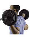 Vinyl Barbell Weights Set 50kg|110lbs
