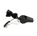 Whistle with Lanyard Black
