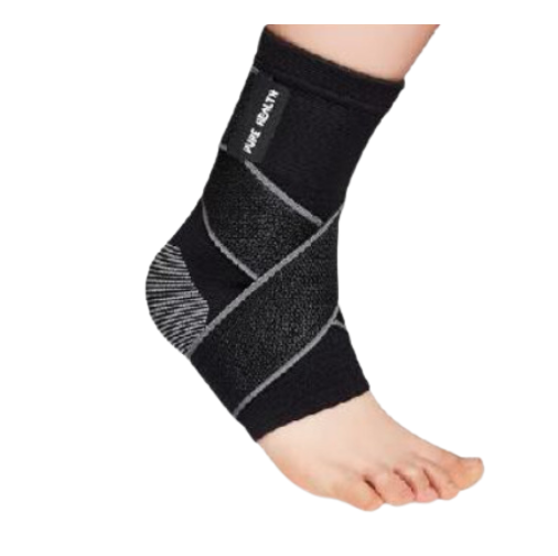 Ankle Support Brace for Ligament damage Black large