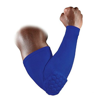 Compression Elbow Sleeve Med Hex Padded Blue 