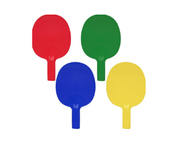 Plastic Paddle Bat Set 2xBats + 1xBall Small