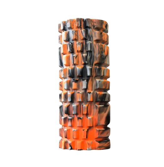 Textured Foam Roller 34x14cm Camo Orange 