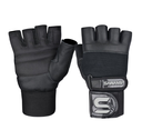 Workout Gloves Sawans w/Strap Black Medium