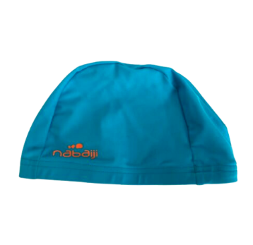 Swim Cap Junior Plain Blue Nabaiji