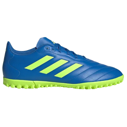 Astro Turf Trainers Adidas Goletto VIII Blue|Lemon US9.5
