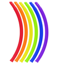 Hula Hoops Multi (Connectable) 48cm Set of 6