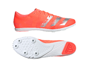 Spike Shoes Adidas Distancestar Running Orange|Silver UK10|US10.5 