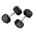 Dumbbells Rubber Hex Ergo 18kg|40lbs (Pair)