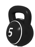  Kettlebell 5Lbs -vinyl