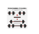 Vinyl Barbell Weights Set (Pair of 
 10kg) 20kg|45lbs