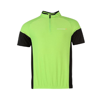 Reflective Cycling Jersey  Green|Black   L