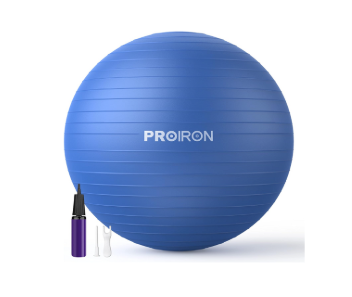 Exercise Ball w/Foot Pump 75cm Blue