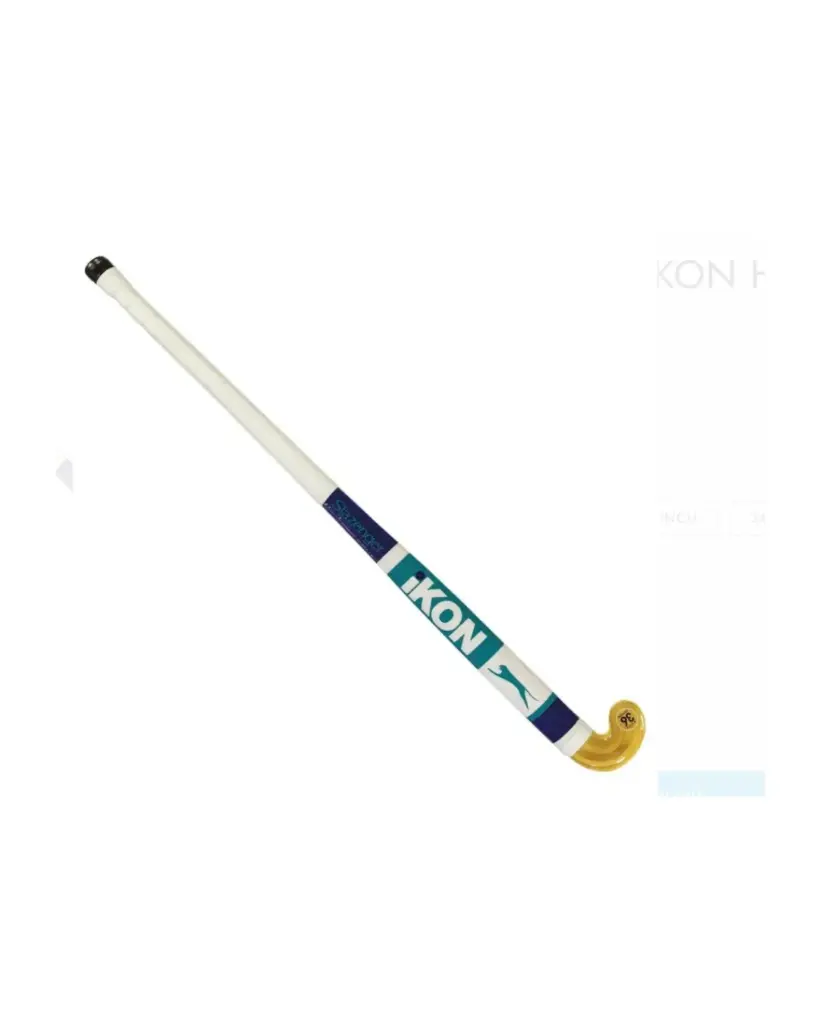 36" Slazenger Ikon Wooden Hockey Stick  White|Navy|Turquiose 