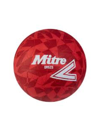 Netball Mitre Oasis Red Size 5
