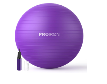Exercise Ball w/Foot Pump 65cm Purple