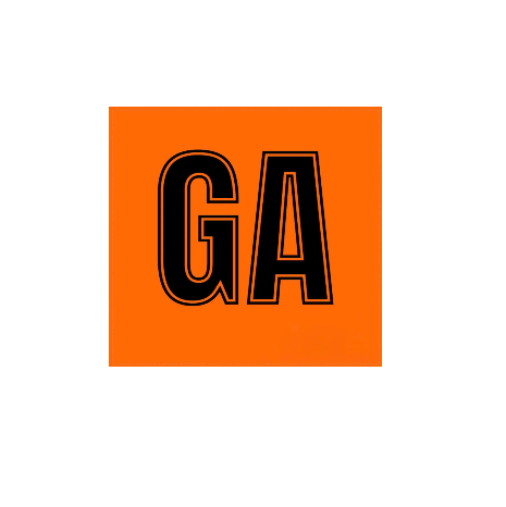 Netball Patches Set of 14 Orange