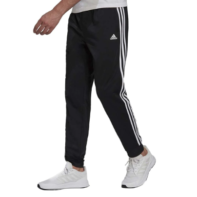 Track Pants Adidas Regular Tapered Black|White XLarge (damaged logo)