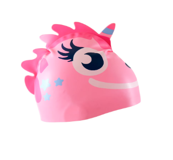 Swim Cap Dragon Head Junior Pink Nabaiji