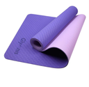 Yoga Mat Anti Slip Double Layer 24"x72" 6.0mm Thickness 100% Latex Purple|Light Purple