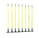 Slalom Poles with Heavy Rubber Bases - Set 8