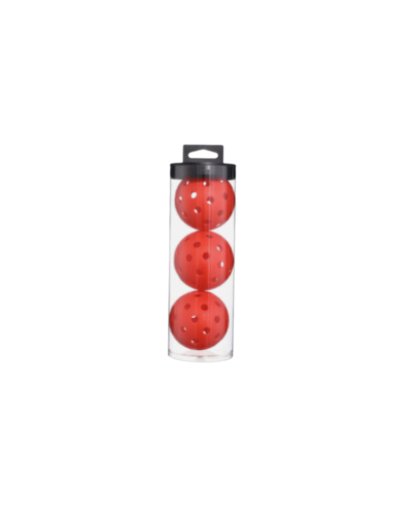 Pickleball Ball - 3PK - Red (Outdoor)