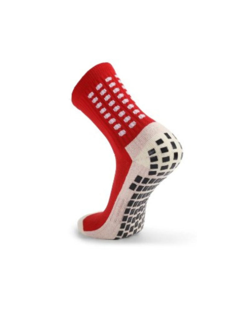 Anti Slip Sports Socks US 7-11 Red 