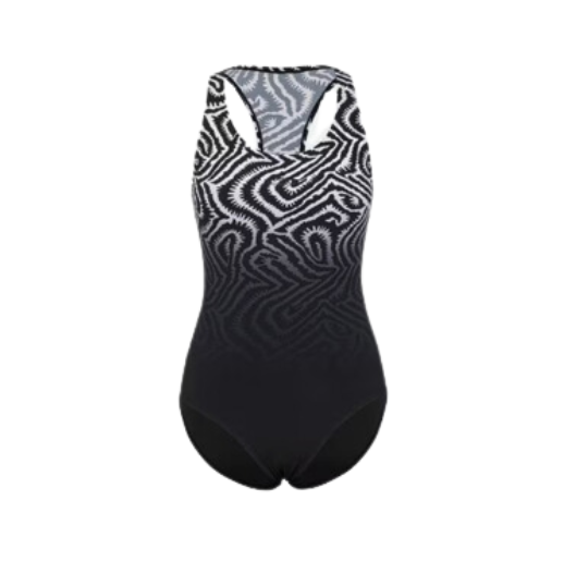 Swimsuit Ladies Slazenger Sports Back One Piece Black Size XL