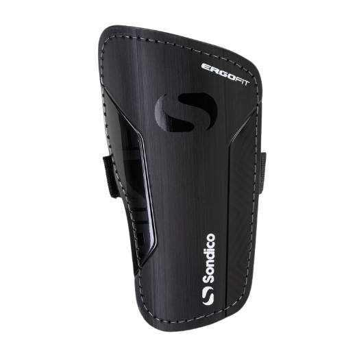 FB Shin Guards Sondico Flair Slip Black|White Adult Medium