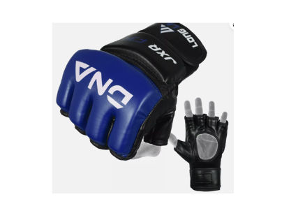MMA  Grappling Gloves - Blue - L