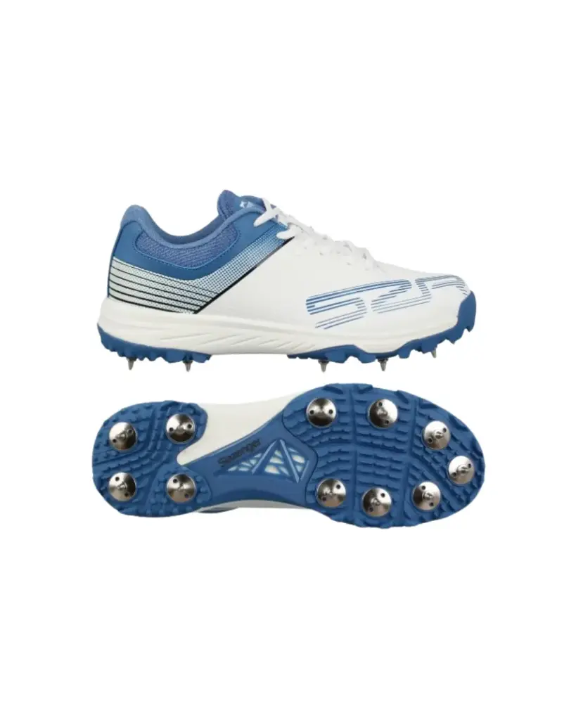Cricket Shoe Slazenger Trainer Unisex (Bowling) White|Blue UK11|US12