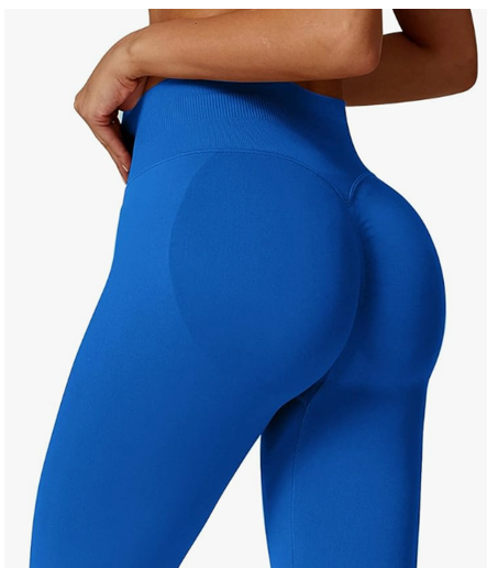 Tights Ladies Seamless Long Blue Small