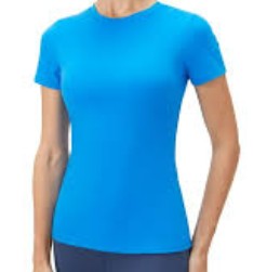 Ladies Workout Top Sky Blue Large