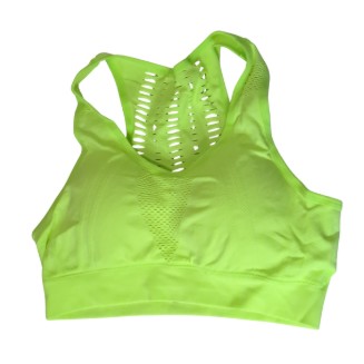 Sports Bra Wireless Flou Yellow Large
